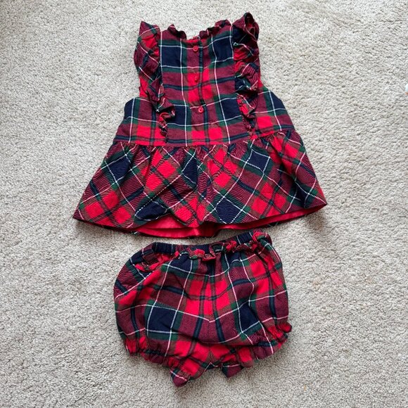 Janie and Jack Matching Set in Bradbury Red Plaid - Picture 3 of 3